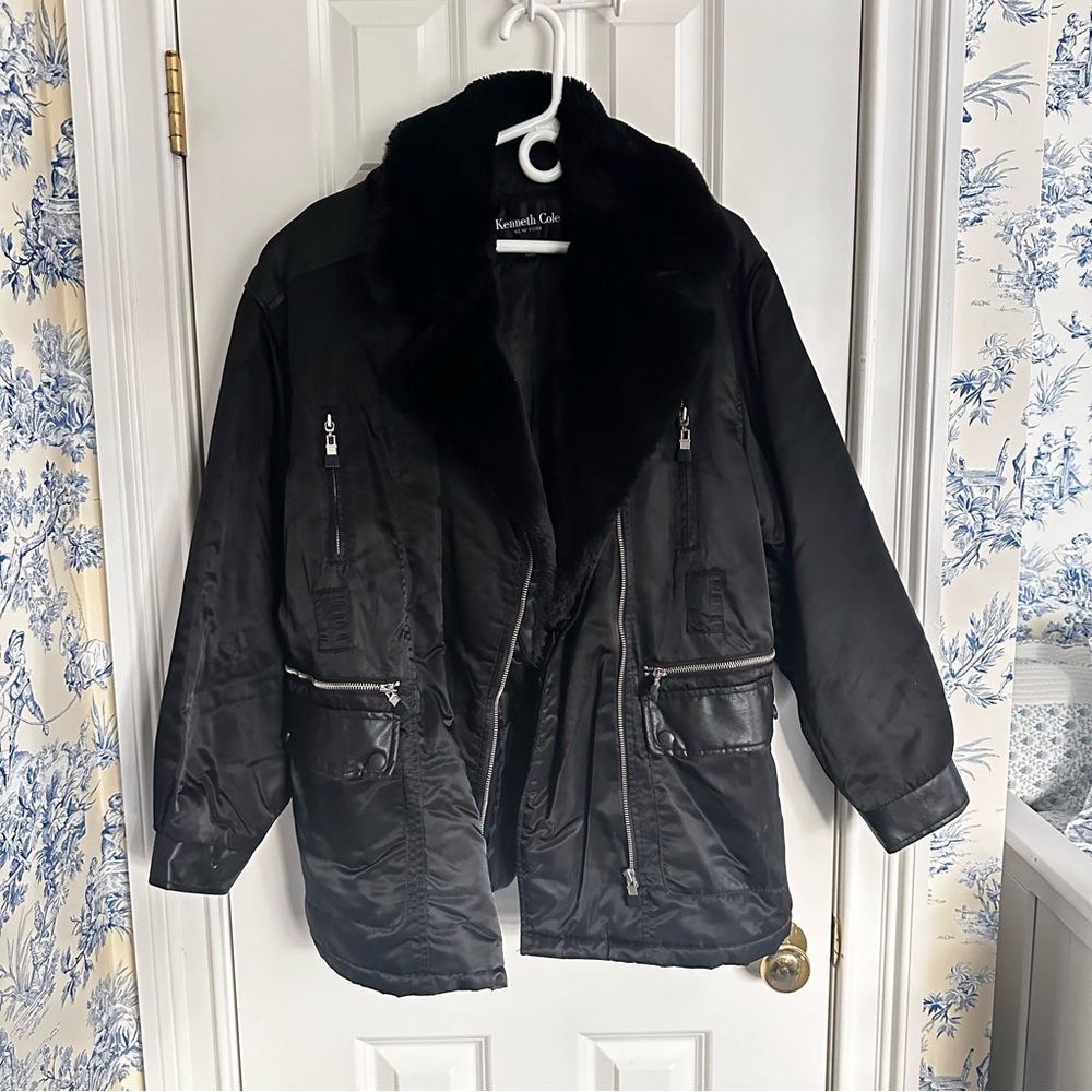 Rare Vintage Kenneth Cole Black Moto Jacket